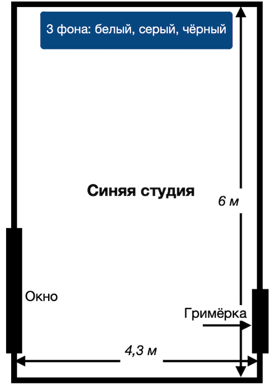 План синего зала